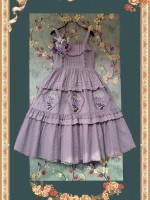 INFANTA * Vineyard * JSK Autumn Lolita Jacquard Cotton Full Waist Dress