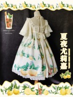 'Yukari on summer night' Chiffon Ruffle Sleeve One-piece 'Yukari on summer night' Chiffon Ruffle Sleeve One-piece