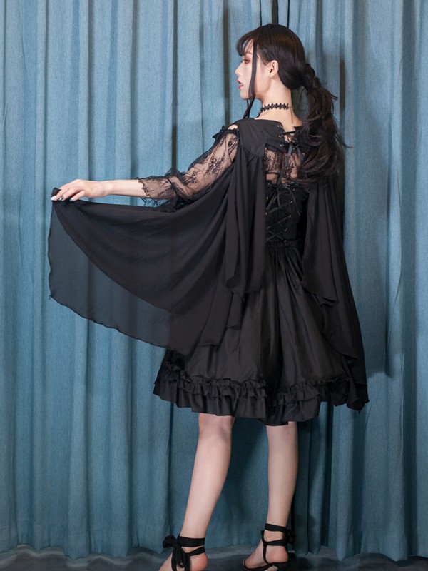 +Jeanne d'Arc+ Gothic Dark Military Cape One-piece 135