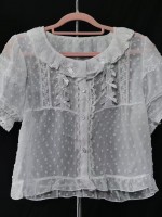 Lolita chiffon with bubble sleeves blouse Lolita chiffon with bubble sleeves blouse