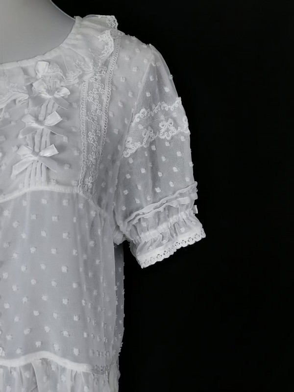 Lolita chiffon with bubble sleeves blouse Lolita chiffon with bubble sleeves blouse