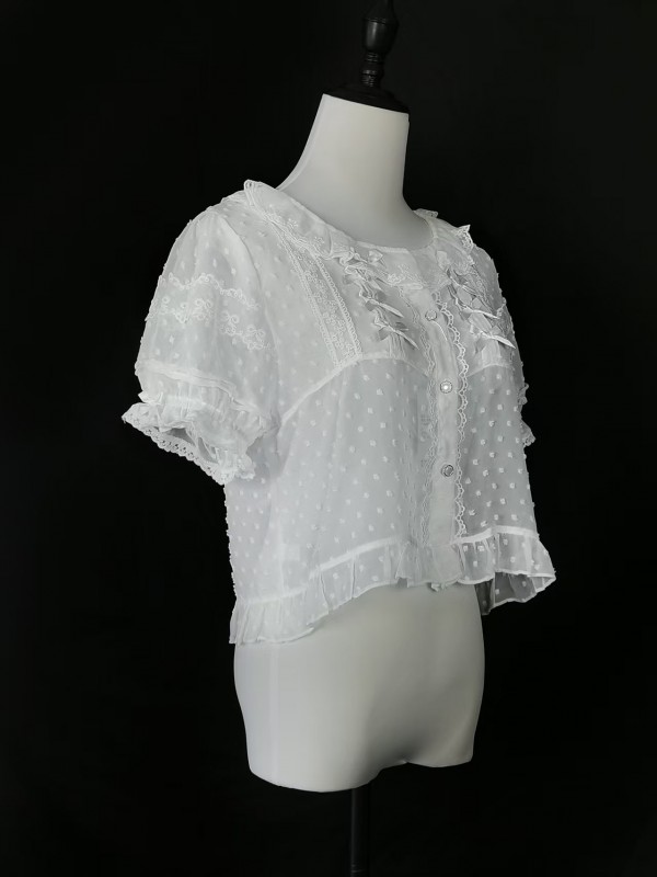 Lolita chiffon with bubble sleeves blouse Lolita chiffon with bubble sleeves blouse