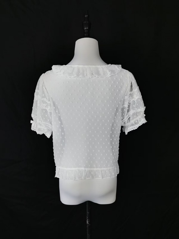 Lolita chiffon with bubble sleeves blouse Lolita chiffon with bubble sleeves blouse