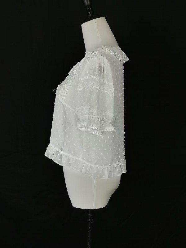 Lolita chiffon with bubble sleeves blouse Lolita chiffon with bubble sleeves blouse