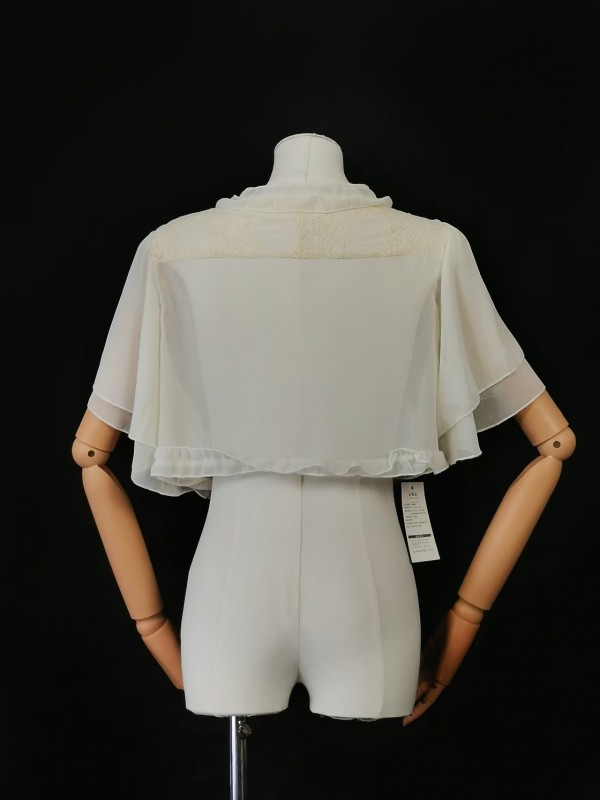 Lolita three color elegant chiffon shawl short style Lolita three color elegant chiffon shawl short style