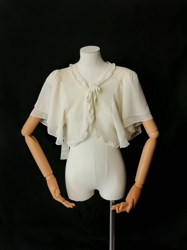 Lolita three color elegant chiffon shawl short style Lolita three color elegant chiffon shawl short style
