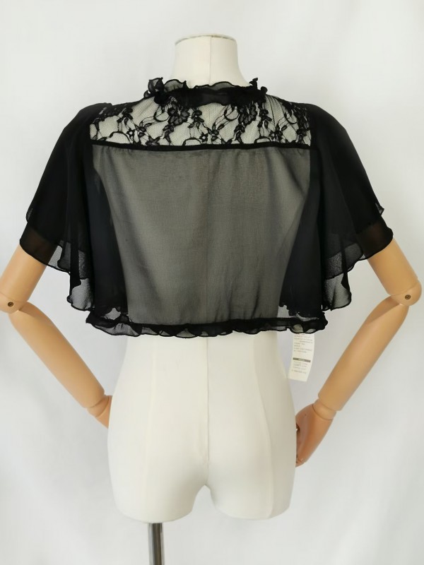 Lolita three color elegant chiffon shawl short style Lolita three color elegant chiffon shawl short style