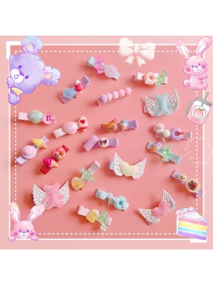 5PCs Sweet Lolita Small Hair Clips