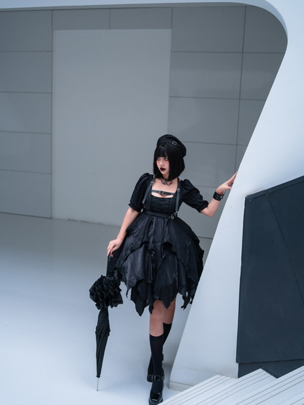 Bound Of Dream Gothic Half Sleeve One-piece Bound Of Dream Gothic Half Sleeve One-piece