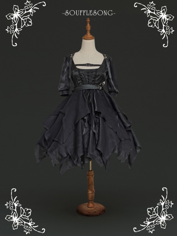 Bound Of Dream Gothic Half Sleeve One-piece Bound Of Dream Gothic Half Sleeve One-piece