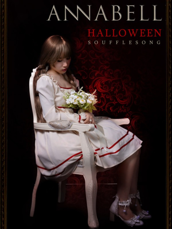 Annabelle Halloween Long Sleeve One-piece