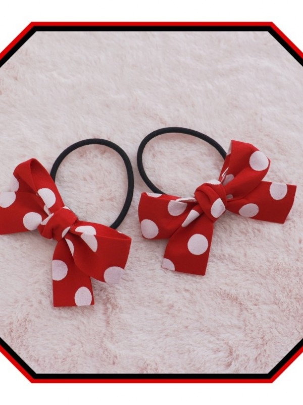 A Pair of Cute Lolita Bowknot Hair Rings