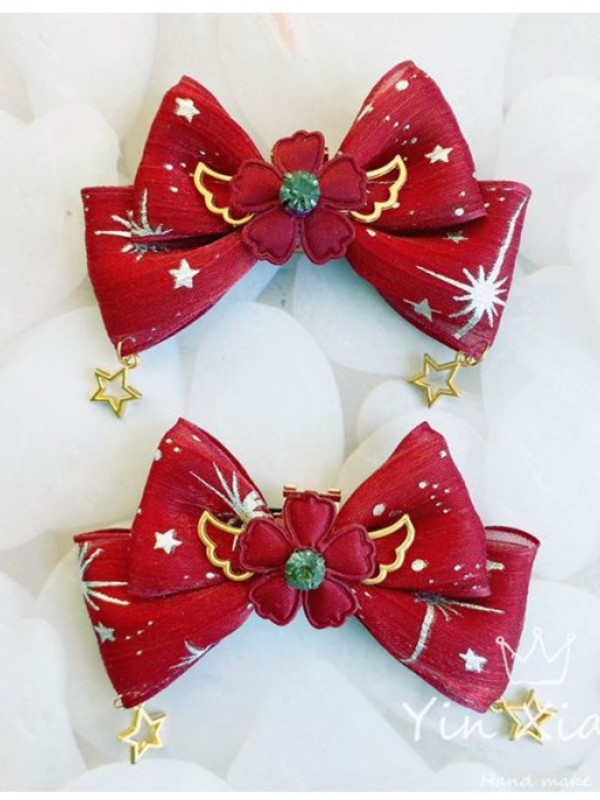 Angel Wing Lolita Bowknot Hair Clip Angel Wing Lolita Bowknot Hair Clip