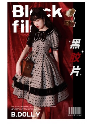 B.Dolly - Black Film Retro One-piece