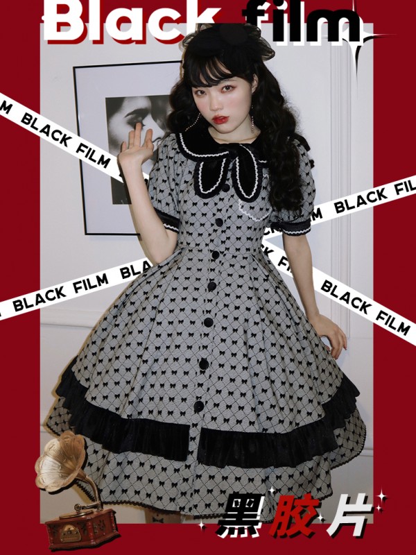 B.Dolly - Black Film Retro One-piece B.Dolly - Black Film Retro One-piece
