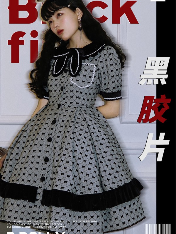 B.Dolly - Black Film Retro One-piece B.Dolly - Black Film Retro One-piece
