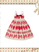 Bacio Bouquet - Sweet Strawberry High-waisted Jumperskirt Bacio Bouquet - Sweet Strawberry High-waisted Jumperskirt