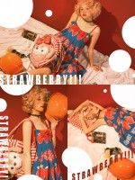 Bacio Bouquet - Sweet Strawberry High-waisted Jumperskirt Bacio Bouquet - Sweet Strawberry High-waisted Jumperskirt