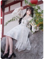 【Bamboo Flower】~Chinese style embroidery~Lolita skirt twin
