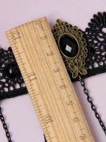 Baroque Black Fringe Wrist Band