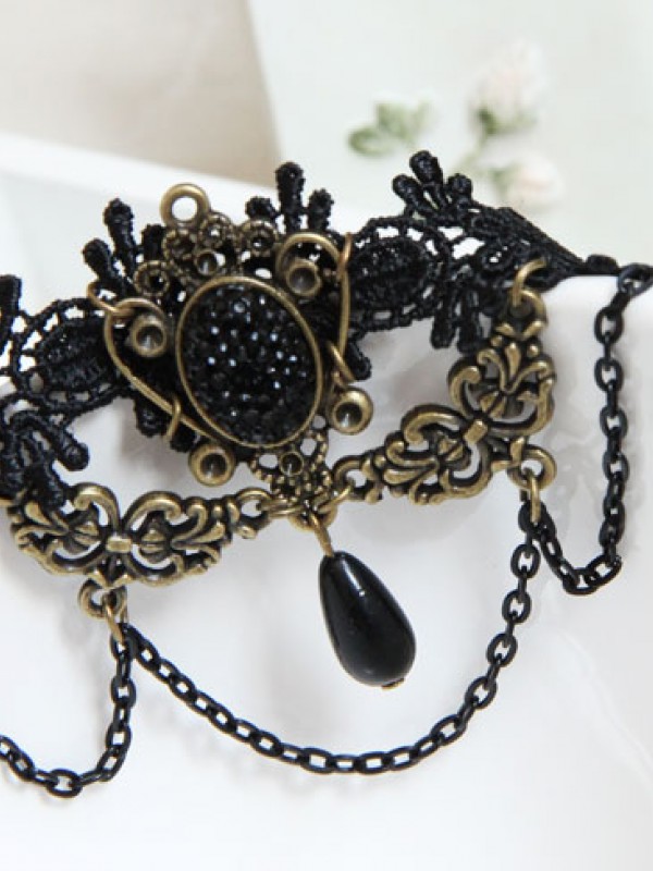 Baroque Gothic Vintage Lace Anklet