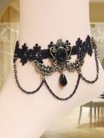 Baroque Gothic Vintage Lace Anklet