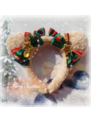 Christmas Themed Bear Ears KC