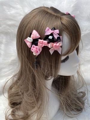 Big Hair Clip with A Cross Pendant