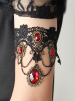 Black Race Red Diamond Armband Black Race Red Diamond Armband