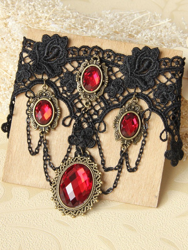 Black Race Red Diamond Armband Black Race Red Diamond Armband