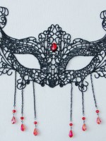Black Lace Red Diamond Mask Black Lace Red Diamond Mask