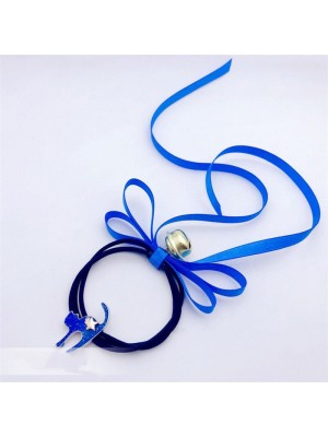 Blue Cat Hair Ring with Ribbons