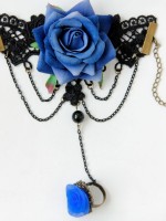 Blue Enchantress Hollow Out Lace Wrist Band Blue Enchantress Hollow Out Lace Wrist Band