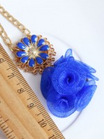 Blue Flower Sweater Chain Blue Flower Sweater Chain