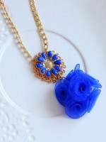 Blue Flower Sweater Chain Blue Flower Sweater Chain
