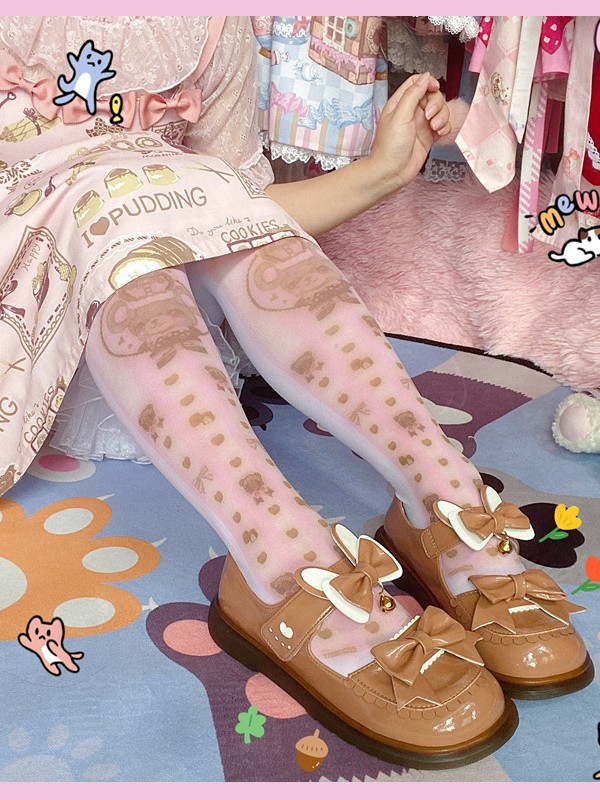 Bondora - Cream rabbit Lolita Shoes Bondora - Cream rabbit Lolita Shoes