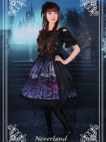 Dark Gothic Lolita Butterfly Cemetery Jumperskirt