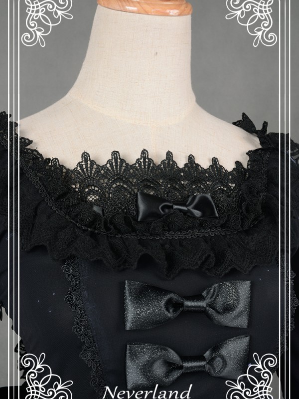 Dark Gothic Printed Lolita Dress Butterfly Cemetery One Piece Dark Gothic Printed Lolita Dress Butterfly Cemetery One Piece