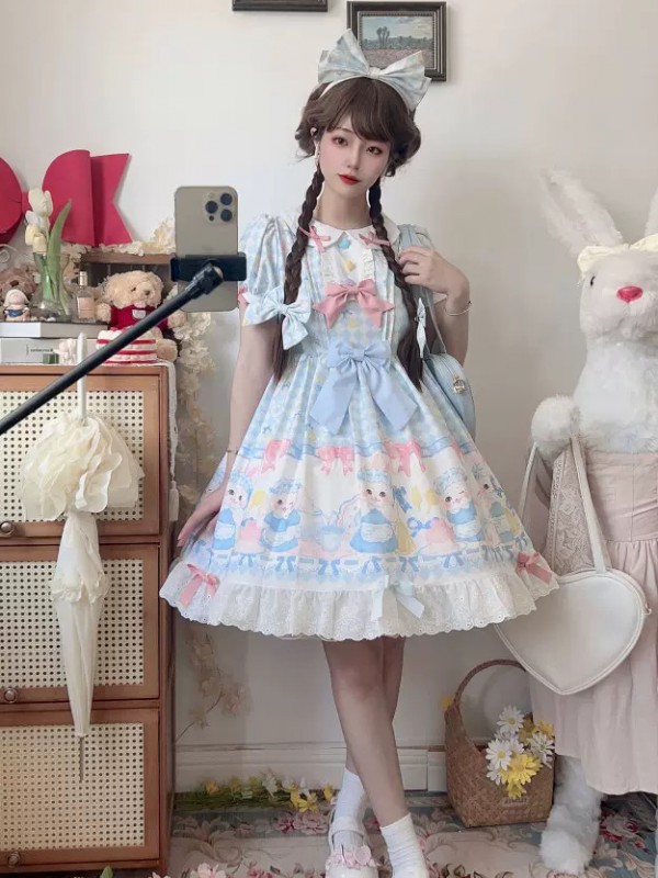 Candy Rabbit Lolita Sweet One-Piece Candy Rabbit Lolita Sweet One-Piece