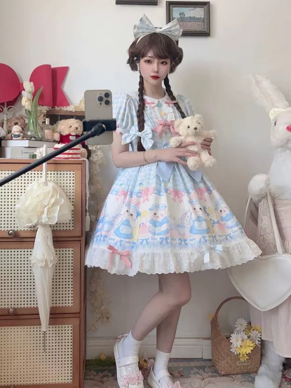 Candy Rabbit Lolita Sweet One-Piece