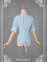 Cannele Chiffon Short Sleeve Blouse