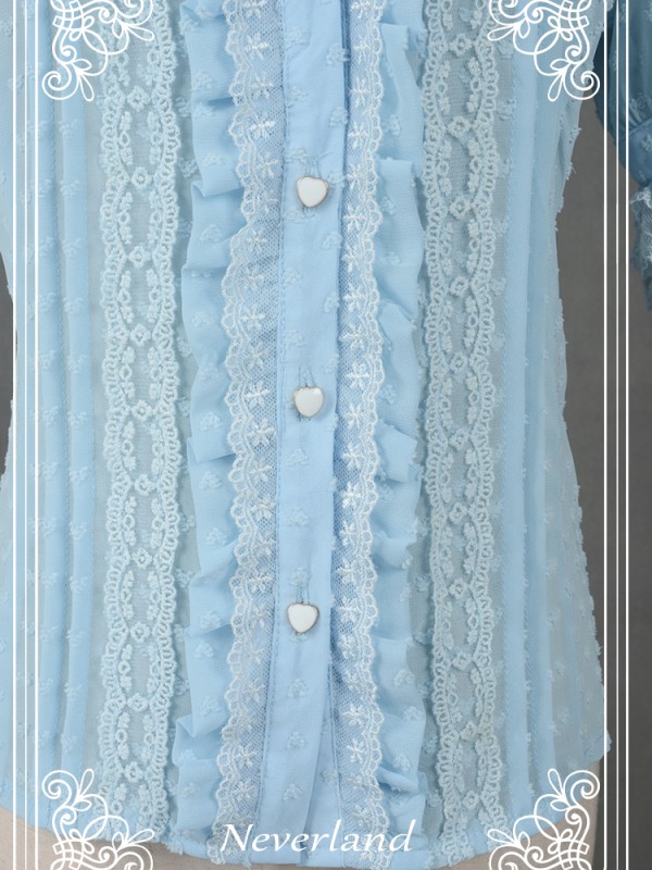 Cannele Chiffon Short Sleeve Blouse Cannele Chiffon Short Sleeve Blouse
