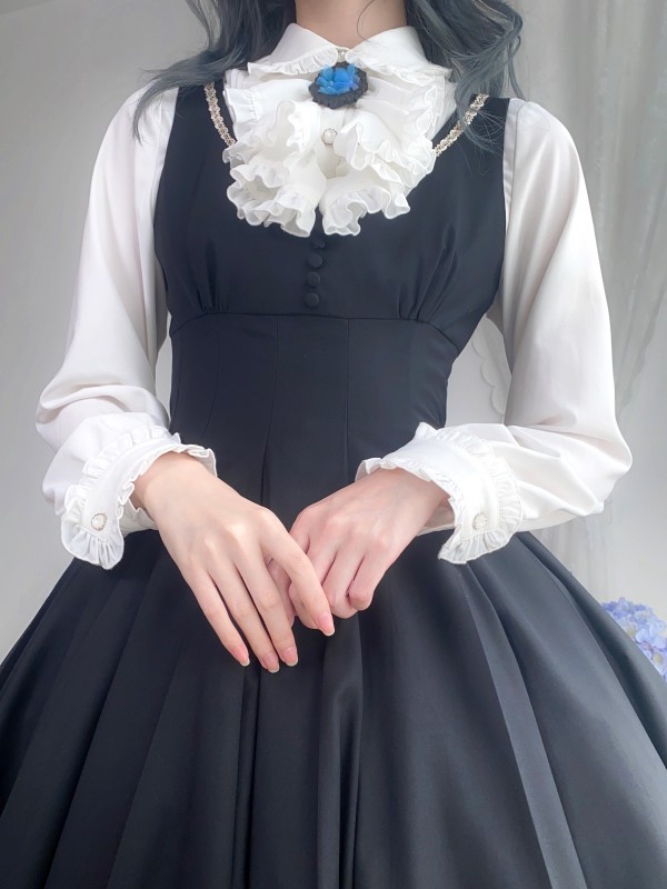 Cascade collar Blouse~Lolita match clothes