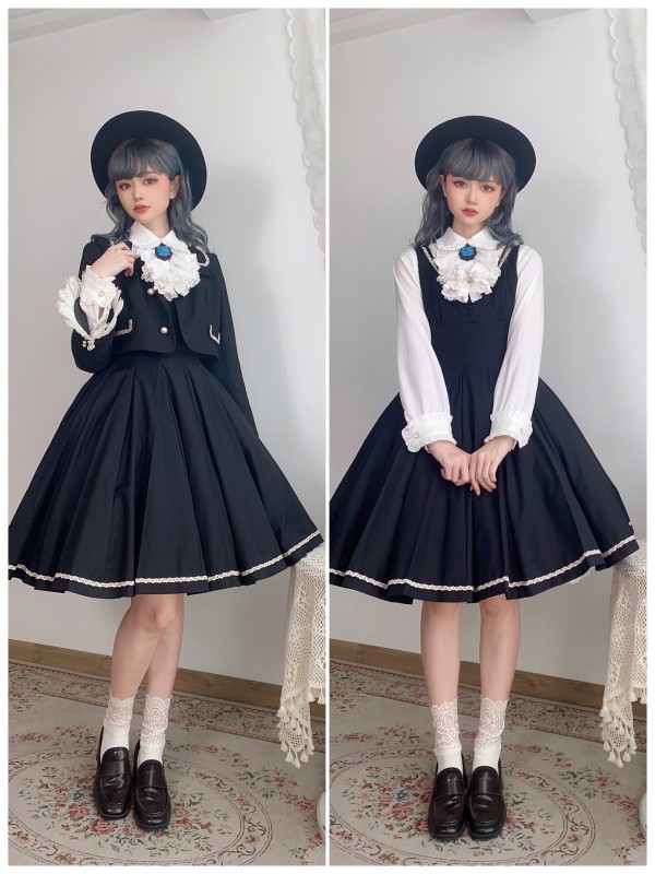 Cascade collar Blouse~Lolita match clothes