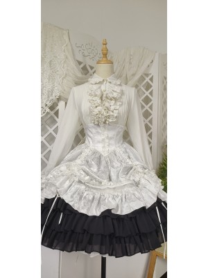 Cascade collar Blouse~Lolita match clothes