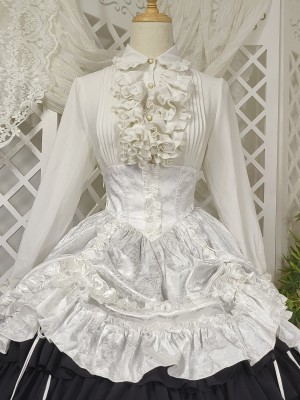 Cascade collar Blouse~Lolita match clothes