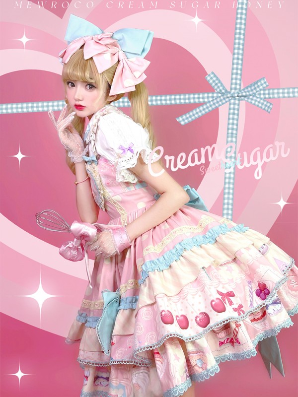 Cat Can - Cream Sugar Sweetheart Jumperskirt Cat Can - Cream Sugar Sweetheart Jumperskirt