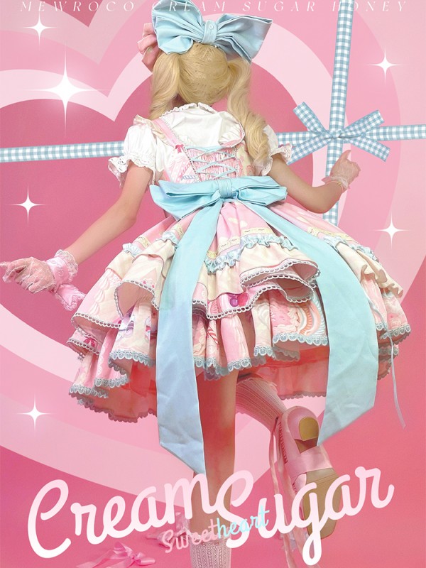 Cat Can - Cream Sugar Sweetheart Jumperskirt Cat Can - Cream Sugar Sweetheart Jumperskirt