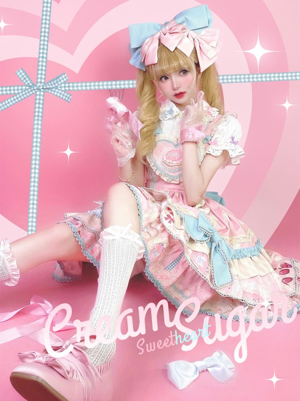 Cat Can - Cream Sugar Sweetheart Jumperskirt Cat Can - Cream Sugar Sweetheart Jumperskirt