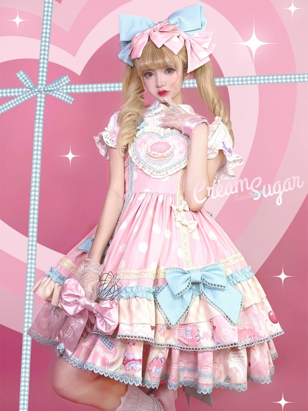 Cat Can - Cream Sugar Sweetheart Jumperskirt Cat Can - Cream Sugar Sweetheart Jumperskirt